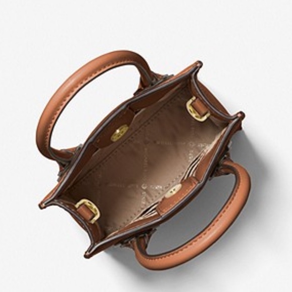 Michael  Kors MK Mercer Extra Small Pebbled Leather Crossbody Bag Purse - Picture 2 of 4